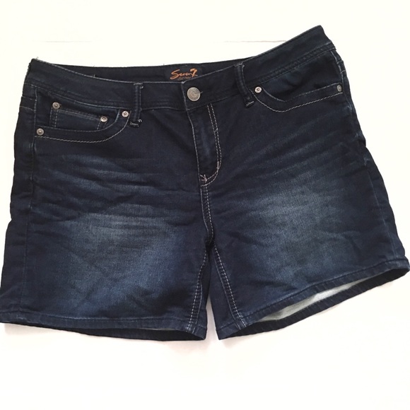 Seven7 Pants - {Seven7} Blue Shorts 12